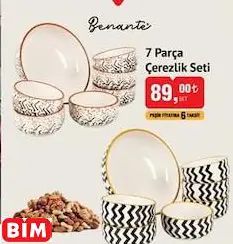 BENANTE 7 PARÇA ÇEREZLİK SETİ BENANTE 7 PARÇA ÇEREZLİK SETİ